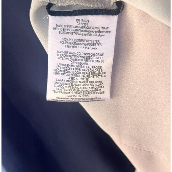 BCBGMaxazria Haley Layered Shift Dress Size 0 Mod Sleeveless Colorblock Career - Picture 7 of 7